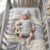 Picture of Mac Ilusion Baby Knitted Collection Rabbit Sweater Bottoms Hat Booties Set X 4 - Moonlight Grey