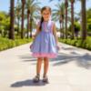 Picture of Miranda Girls Ruffle Bodice Sleeveless Dress - Pink Gingham