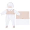 Picture of Deolinda Chic Baby Girls Linda Collection Blanket Sleepsuit & Hat Set X 3 - White Pink