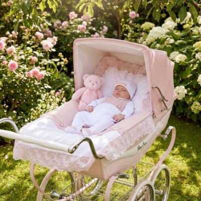 Picture of Deolinda Chic Baby Girls Linda Collection Blanket Sleepsuit & Hat Set X 3 - White Pink