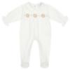 Picture of Deolinda Chic Baby Girls Linda Collection Daisy Blanket Sleepsuit & Hat Set X 3 - White Gold