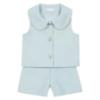 Picture of Deolinda Chic Girls Linda Diamante Top & Shorts Set X 2 - Pale Blue