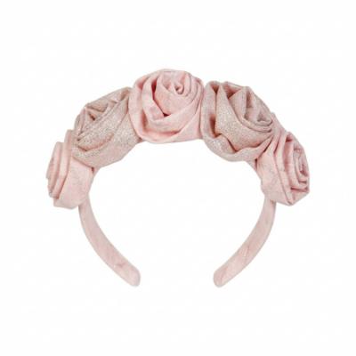 Picture of Deolinda Chic Girls Linda Roses Headband  - Pink