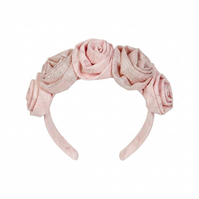 Picture of Deolinda Chic Girls Linda Roses Headband  - Pink