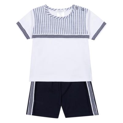 Picture of Deolinda Astra Boys Top & Shorts Set X 2 - White Navy