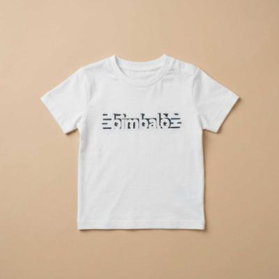 Picture of Bimbalo Boys Short Sleeve Logo T-Shirt - White Navy