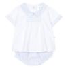 Picture of Deolinda Baby Boys California Smocked Stripe Bloomer Set X 2 - Pale Blue
