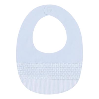 Picture of Deolinda Baby Boys California Smocked Stripe Bib - Pale Blue