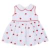 Picture of Deolinda Girls Pavlova Collection Strawberry Print Dress - White Red
