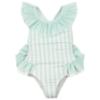 Picture of Meia Pata Girls Stripes Mint Barbados Swimsuit - Mint Green