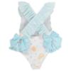 Picture of Meia Pata Girls Seashells Barbados Swimsuit - Pastel Multi
