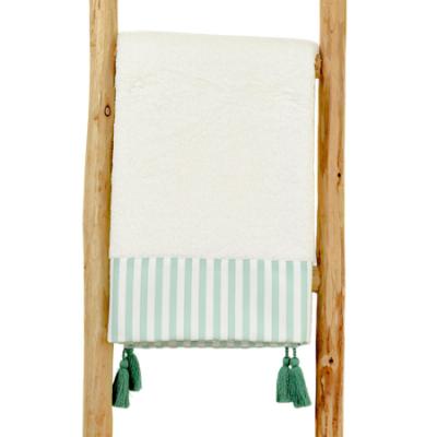 Picture of Meia Pata Stripes Mint Beach Towel - Mint Green