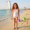 Picture of Meia Pata Girls Flamingos Aruba Swimsuit - White Flamingo