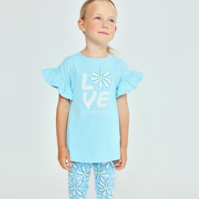 Picture of Agatha Ruiz De La Prada Collection Girls Daisies T-Shirt & Legging Set X 2 - Turquoise Blue
