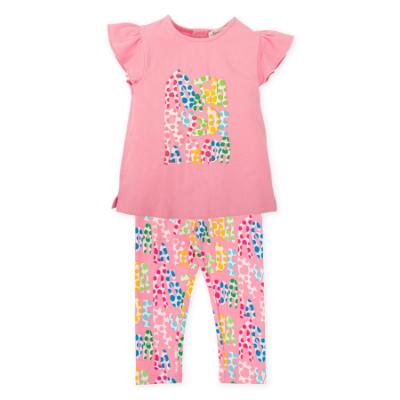 Picture of Agatha Ruiz De La Prada Collection Girls Dots T-Shirt & Legging Set X 2 - Pink Multi