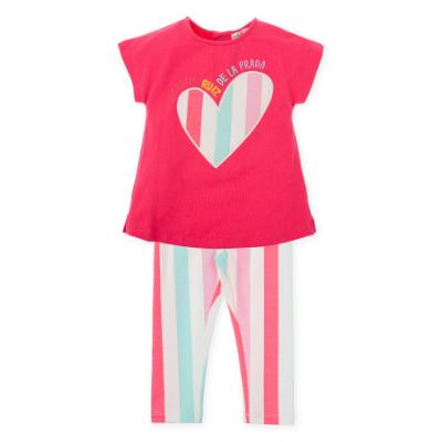 Picture of Agatha Ruiz De La Prada Collection Girls ZigZag T-Shirt & Legging Set X 2 - Fuchsia Multi