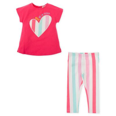 Picture of Agatha Ruiz De La Prada Collection Girls ZigZag T-Shirt & Legging Set X 2 - Fuchsia Multi
