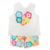 Picture of Agatha Ruiz De La Prada Collection Girls Floral T-Shirt & Shorts Set X 2 - White Multi