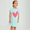 Picture of Agatha Ruiz De La Prada Collection Girls ZigZag Dress - Turquoise Fuchsia