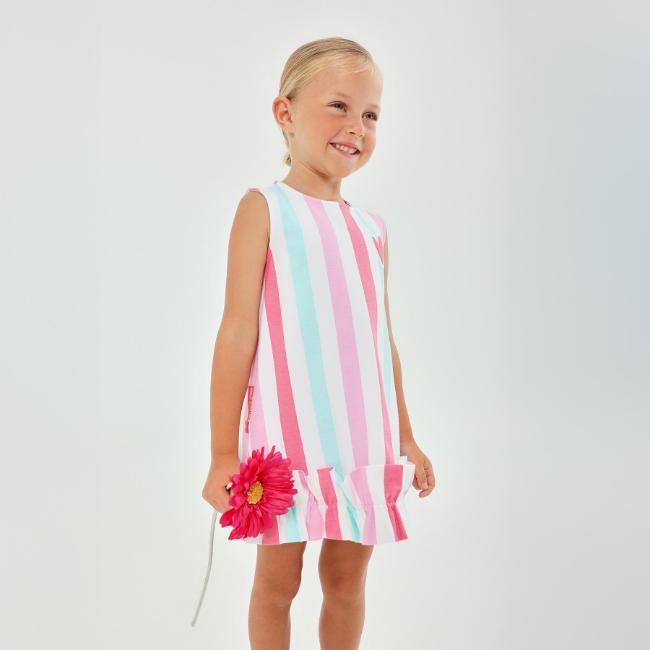 Picture of Agatha Ruiz De La Prada Collection Girls ZigZag Stripe Dress - Multi