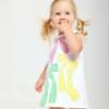 Picture of Agatha Ruiz De La Prada Collection Girls Bows Dress - White Multi