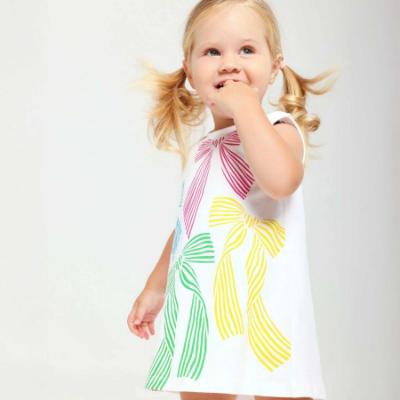 Picture of Agatha Ruiz De La Prada Collection Girls Bows Dress - White Multi