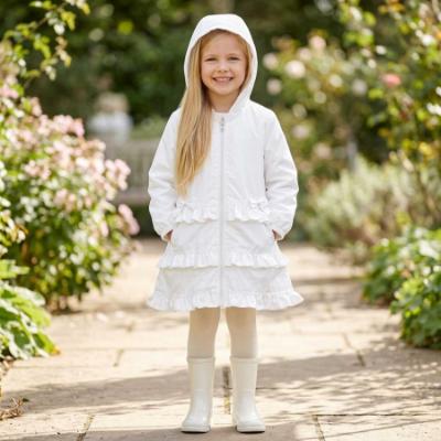 Picture of Caramelo Kids Girls Summer Jacket With Ruffles - Ivory