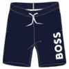 Picture of BOSS Boys Mini Me Swim Shorts - Navy Blue