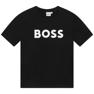 Picture of BOSS Boys Short Sleeve Logo T-Shirt - Black