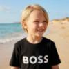 Picture of BOSS Boys Short Sleeve Logo T-Shirt - Black
