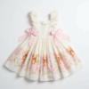 Picture of Beau KiD Girls Summer Ruffle Sleeve Teddy Dress - White Pink Multi