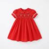 Picture of Beau KiD Girls Summer Smocked Bodice Puff Sleeve Dress - Red