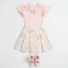 Picture of Beau KiD Girls Floral Skirt & Applique Top Set x 2 - Pink Multi