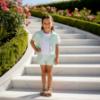 Picture of Deolinda Chic Girls Linda Crown Top Shorts & Jacket Set X 3 - White Mint