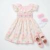 Picture of Beau KiD Girls Summer Smocked Floral Dress - White Pink Multi