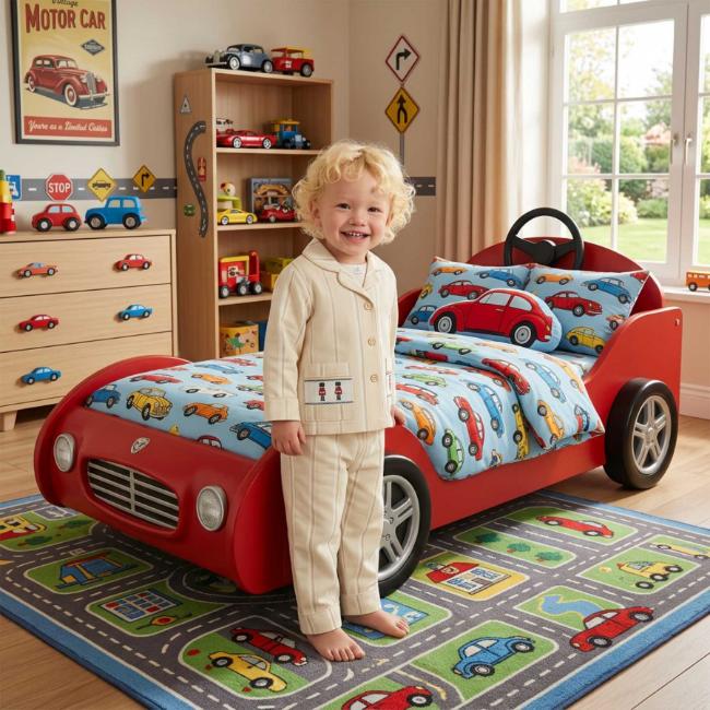 Picture of Beau KiD Boys Smocked Guards Pyjamas Set X 2 - Beige Stripe