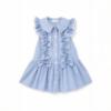 Picture of PRE ORDER Caramelo Kids Girls Double Bow Dropped Waist School Dress - Blue Gingham
