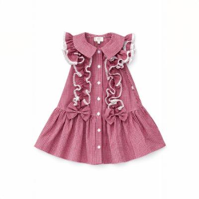 Picture of Caramelo Kids Girls Ruffle Summer School Dress - Red Gingham