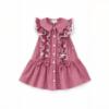 Picture of PRE ORDER Caramelo Kids Girls Double Bow Dropped Waist School Dress - Red Gingham