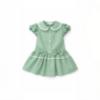 Picture of PRE ORDER Caramelo Kids Girls Bow Puff Sleeve School Dress - Green Gingham