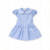 Picture of Caramelo Kids Girls Double Bow Dropped Waist School Dress - Blue Gingham