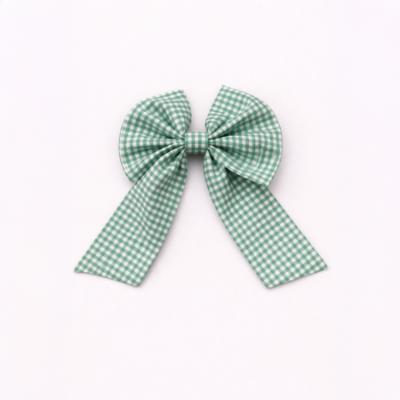 Picture of Caramelo Kids Girls Gingham Bow Clip - Green
