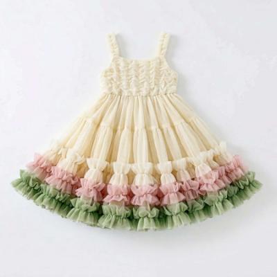 Picture of Beau KiD Girls Tulle Tutu Dress - Cream Multi