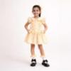 Picture of PRE ORDER Caramelo Kids Girls Double Bow Dropped Waist School Dress - Yellow Gingham