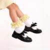 Picture of PRE ORDER Caramelo Kids Girls Gingham Ruffle Ankle Socks - Yellow