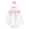Picture of Rapife Summer Girls Floral Ruffle Dress & Hair Bow Set X 2 - Rose Pink