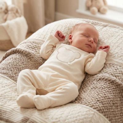 Picture of Blues Baby Cotton Jersey Teddy Bear All In One - Caramel Beige