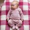 Picture of Blues Baby Girls Velour Teddy Bear Sleeper - Rose Pink