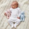 Picture of Blues Baby Unisex Velour Teddy Bear Sleeper - White