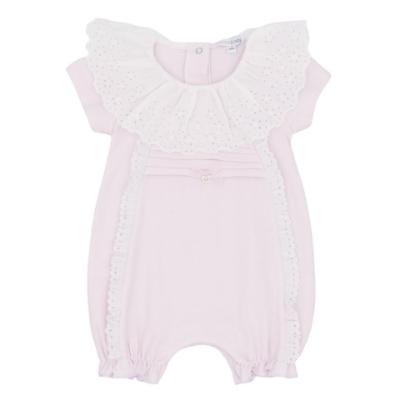 Picture of Blues Baby Girls Shortie With Lace Collar - Pale Pink